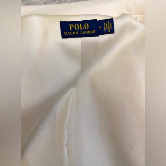 Polo Ralph Lauren Elegant White(cream)color Blazer with beaded embroidery Size 4 - Picture 12 of 17